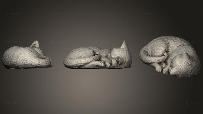 3D model Sleeping Cat (STL)